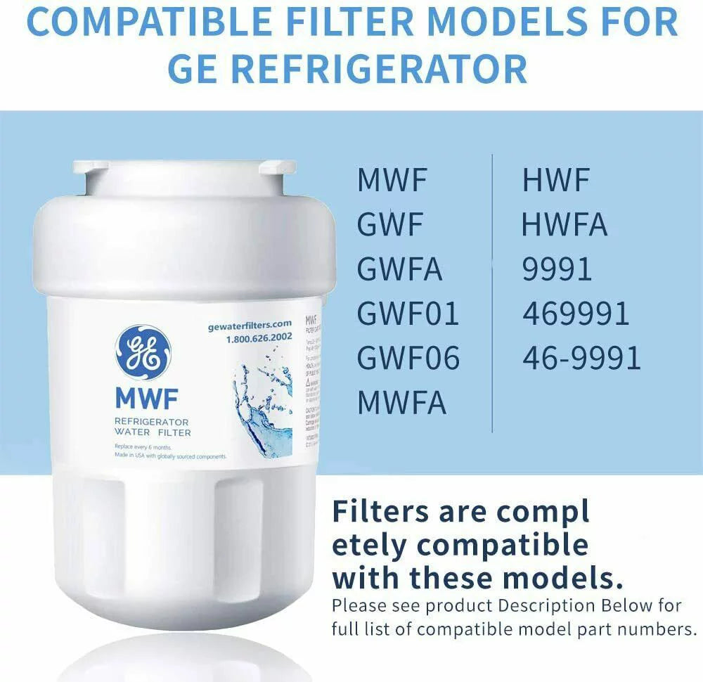 Fridge Water Filter Replacement (4 Pack) W9581