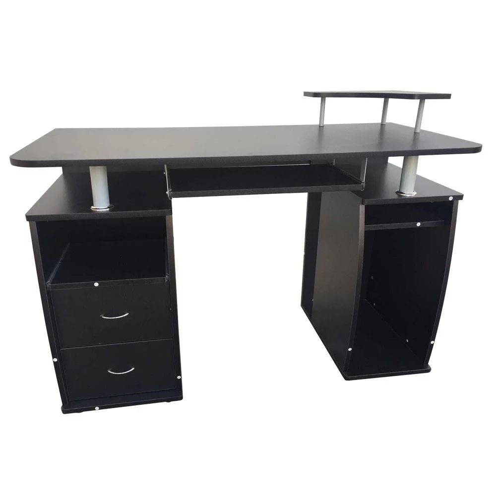 Black Computer Desk with Drawers O5420