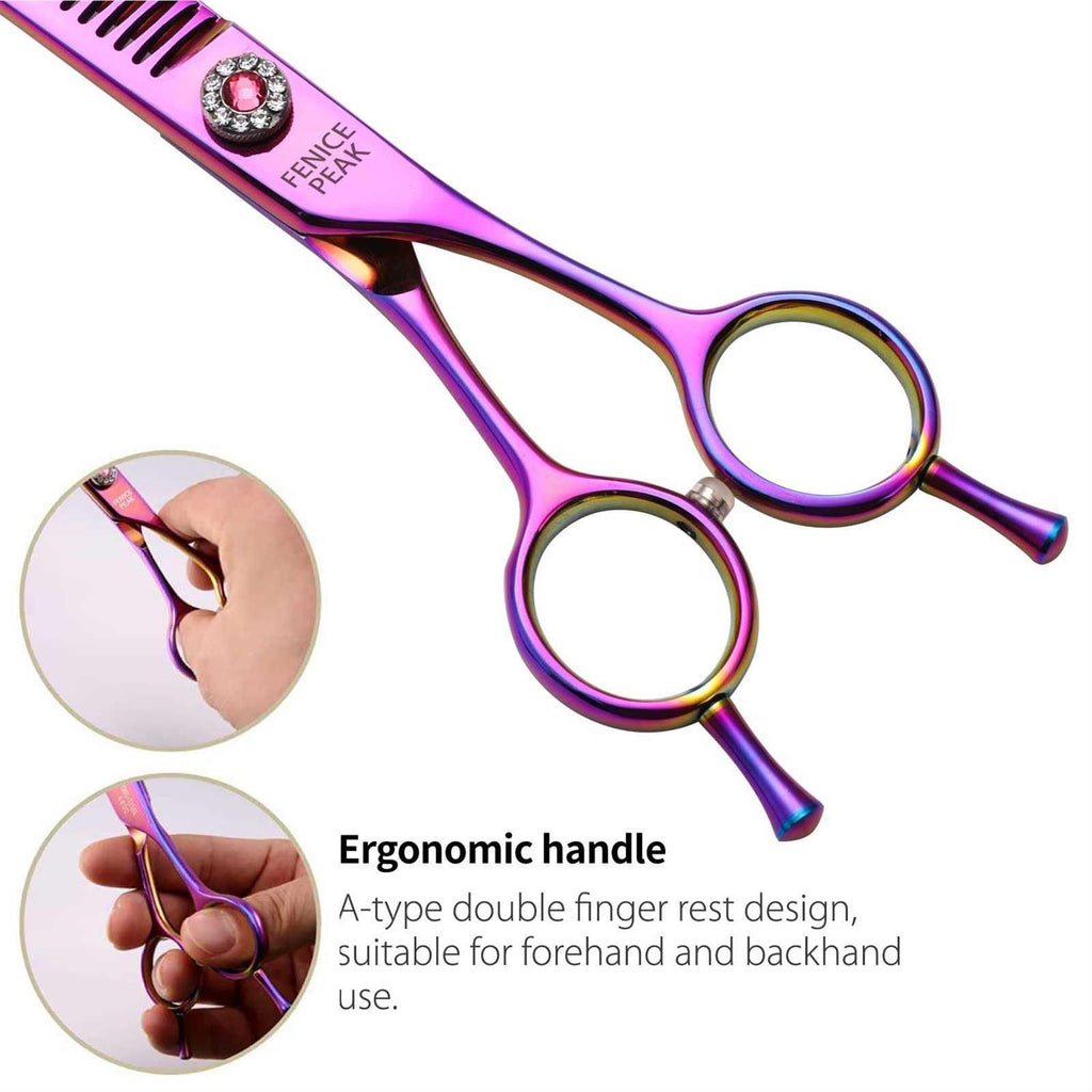 Curved Thinning Pet Grooming Scissors 440C Steel M360943