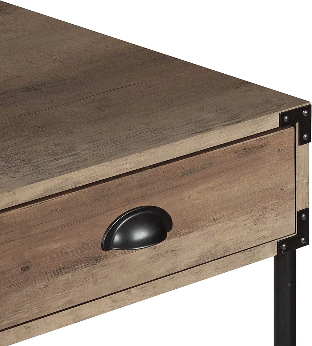 Oak Vanity Desk with Drawers Q383004