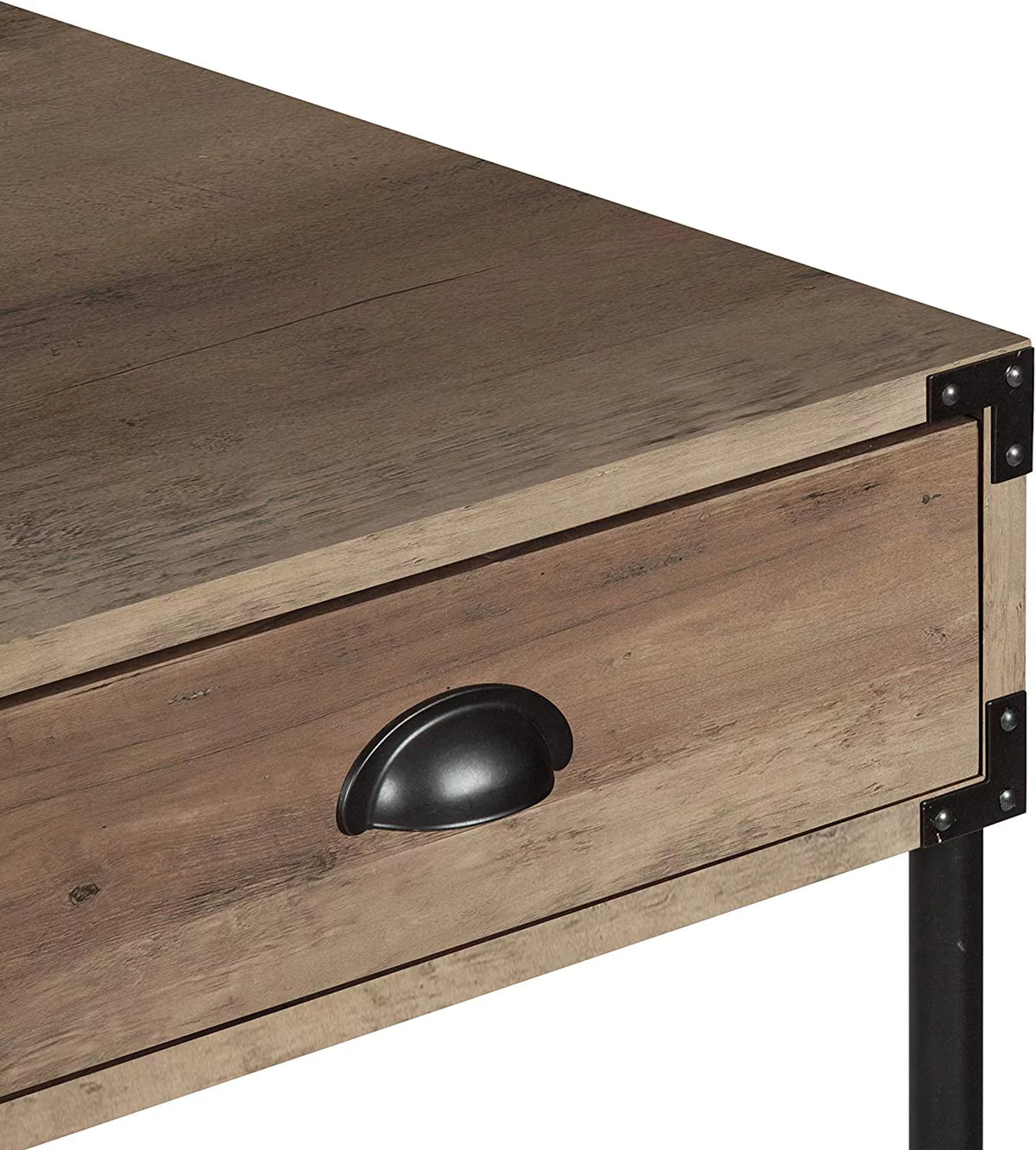 Oak Vanity Desk with Drawers Q383004