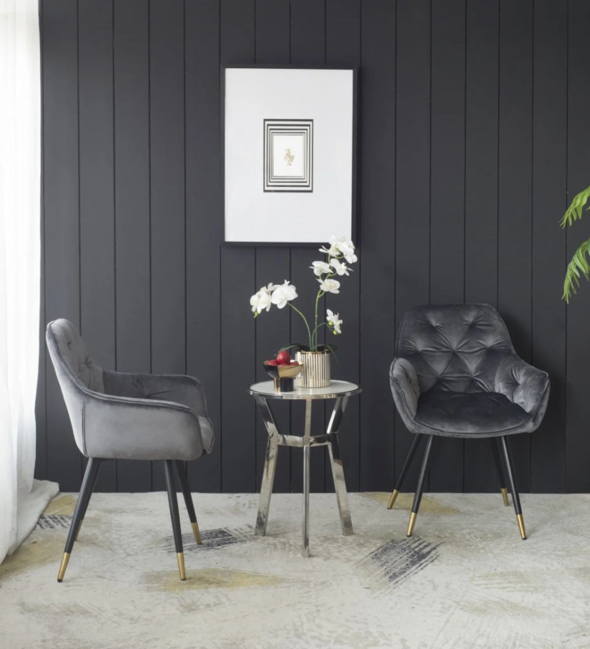Side Table with Marble Top D276