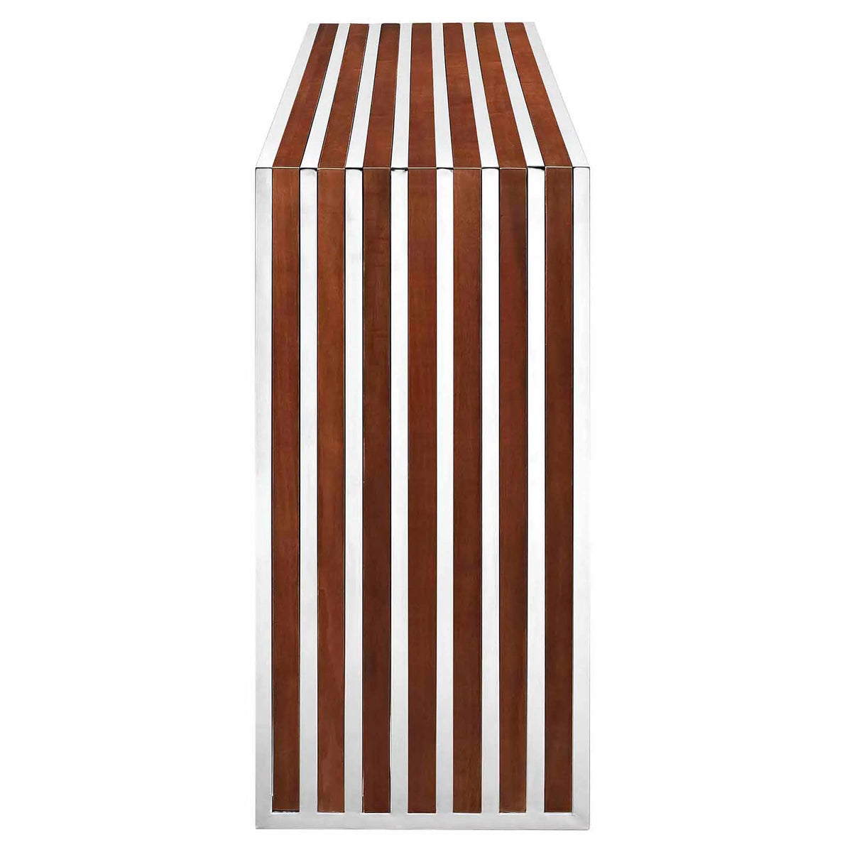 Walnut Wood Inlay Console Table or Bench P38645