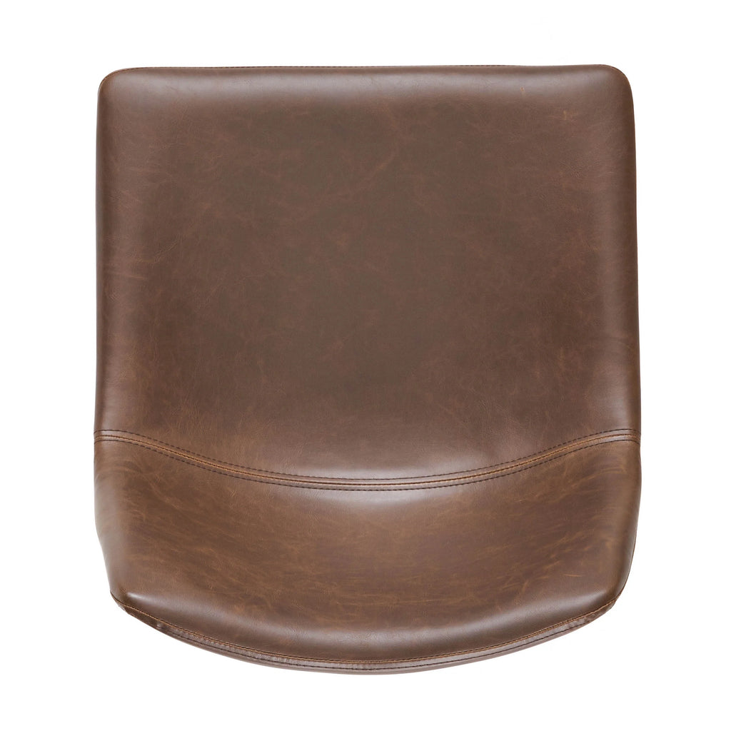 Vintage Brown Bar Stool L2404