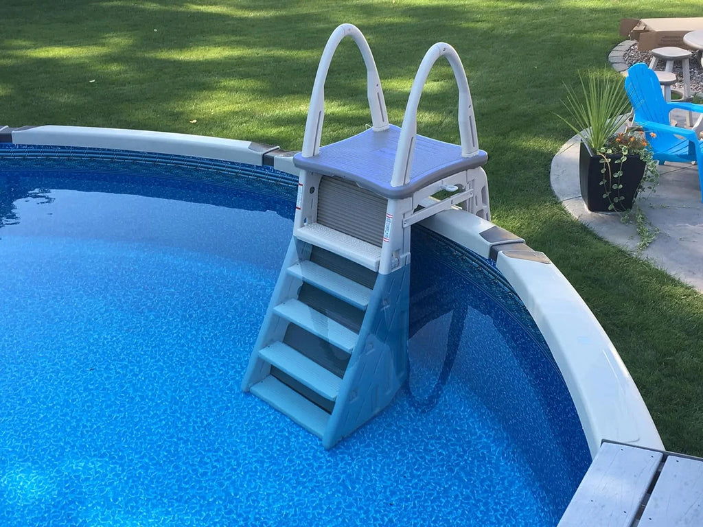Adjustable A Frame Safety Ladder with Step Barrier W13916