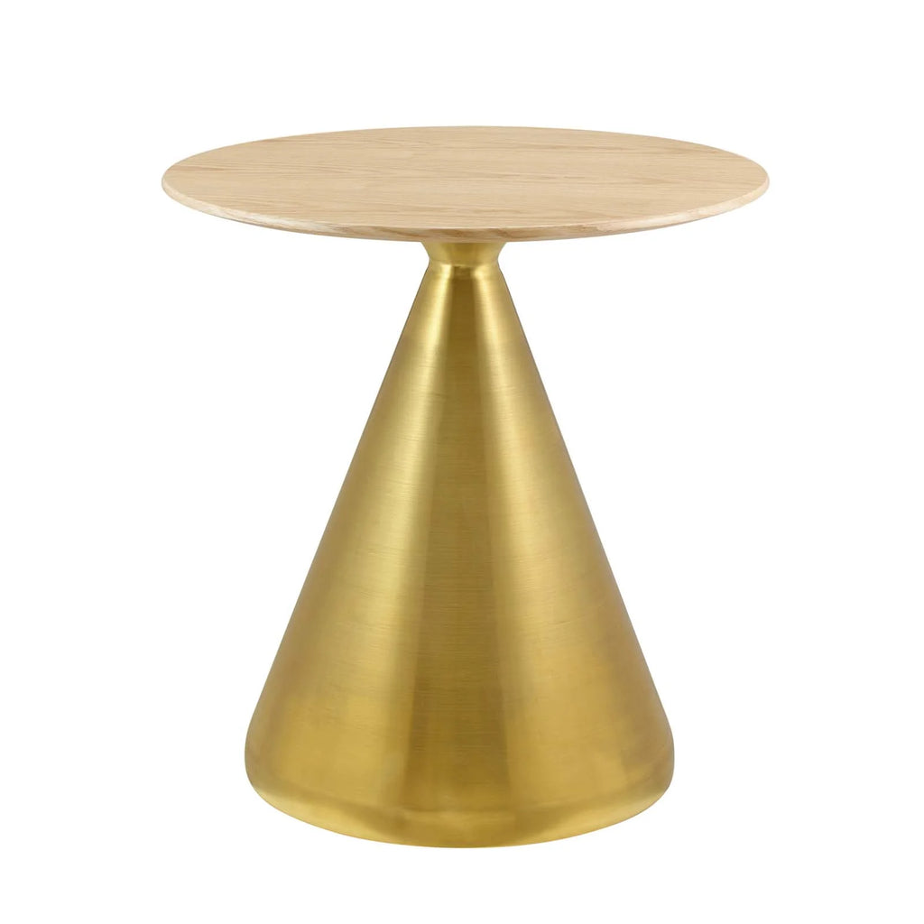 Round Wood Metal Dining Table S927