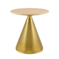 Round Wood Metal Dining Table S927