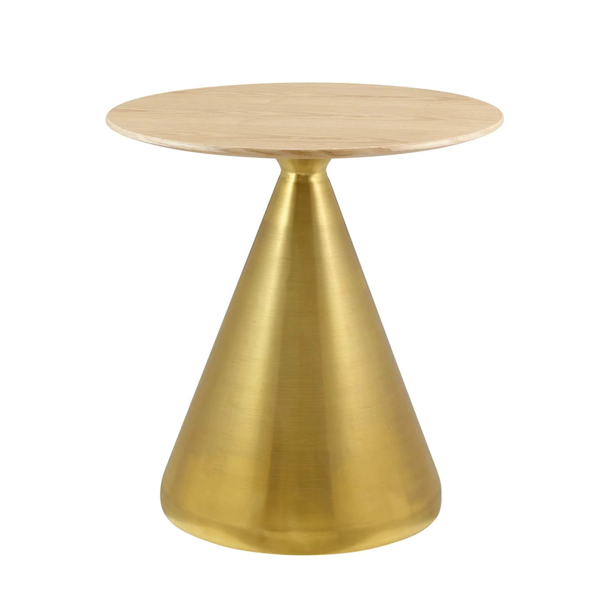 Round Wood Metal Dining Table S927