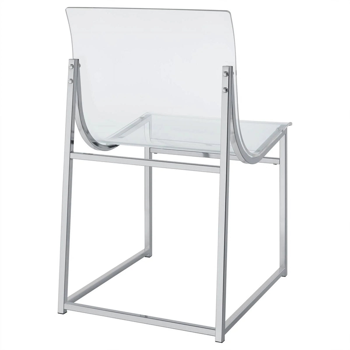 Modern Metal Acrylic Dining Side Chair A5993