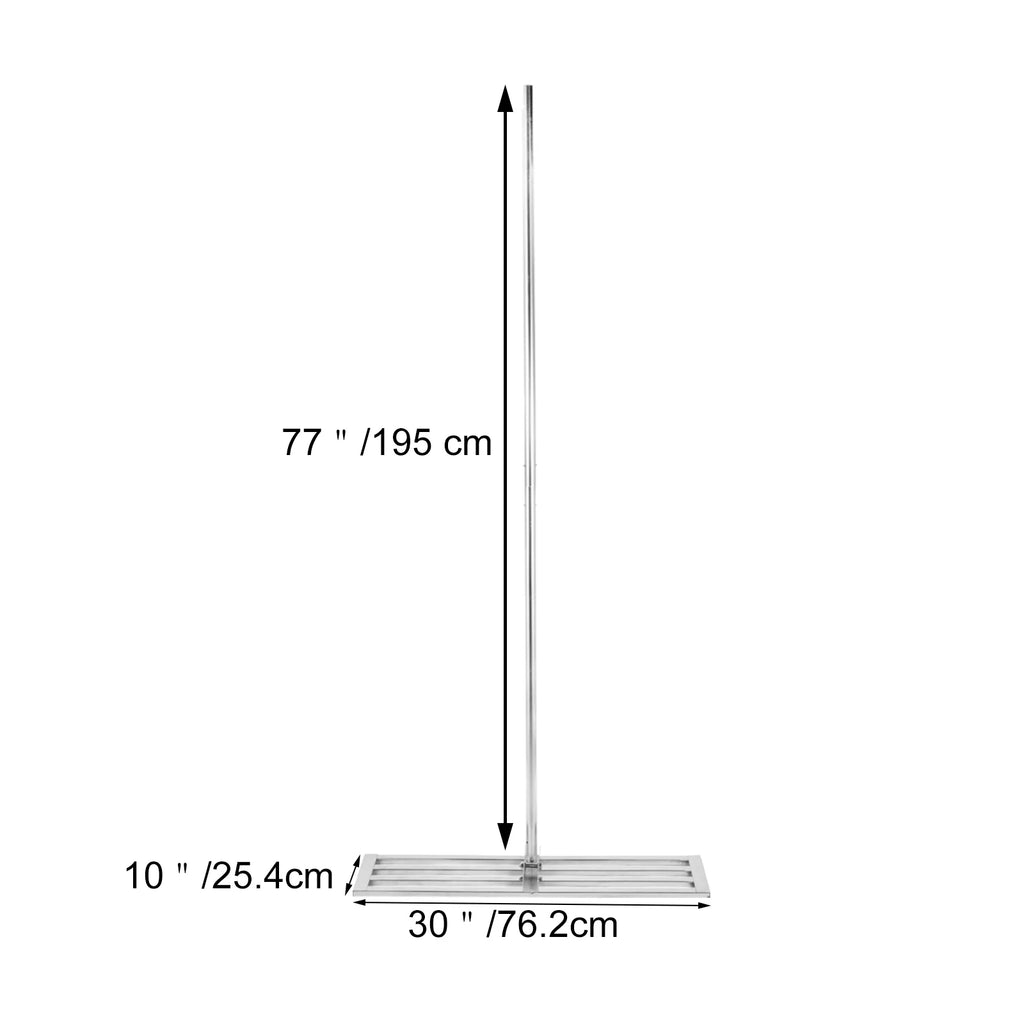30 x 10in Stainless Steel Lawn Leveling Rake with 77 in Handle N563