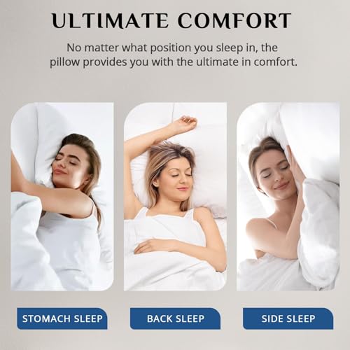 King Size Set of 4 Down Alternative Bed Pillows S5969