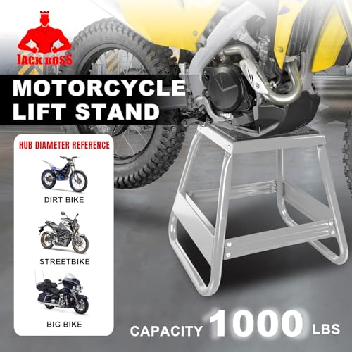 Motorcycle Stand Lift Dirt Bike Stand, Universal Panel Dirtbike Stand Jack Fit for Yamaha Honda Kawasaki, 1000LBS Capacity Removable Maintenance Motocross Stand Red

Motorcycle Dirt Bike Stand 1000LBS Capacity Red U89767
