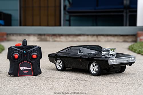1:16 1970 Dodge Charger RT Remote Control Car 2.4 GHz Black A2942