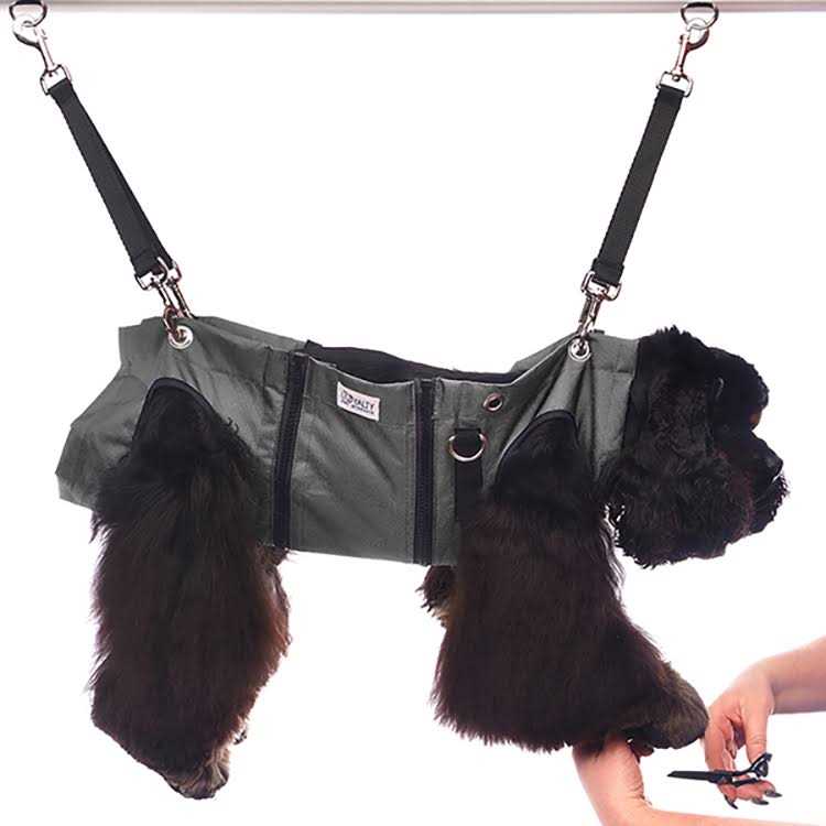 Black Pet Nail Grooming Hammock W4653