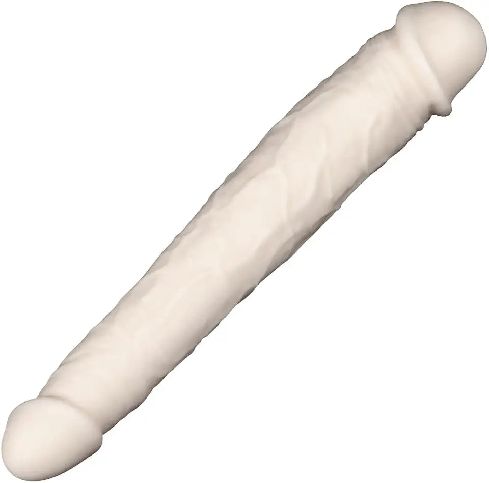 Ultra Soft Double-Ended Dildo 11.81 inch White A5767