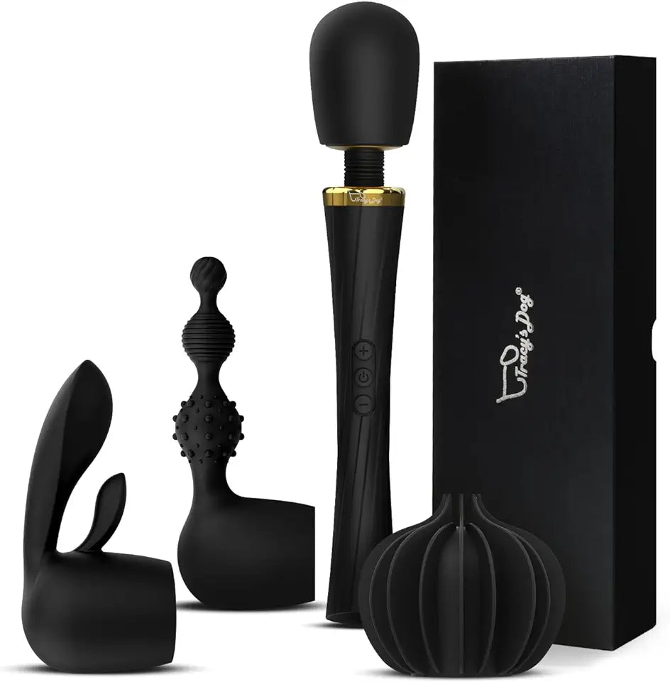 Cordless Wand Vibrator Kit with 3 Attachments D1666