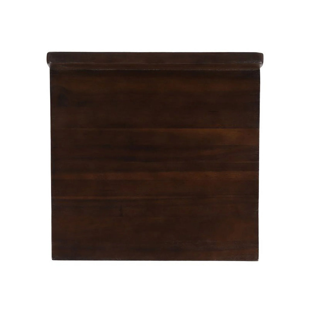 Brown Wood and Metal Bar Stools Set of 2 I13498