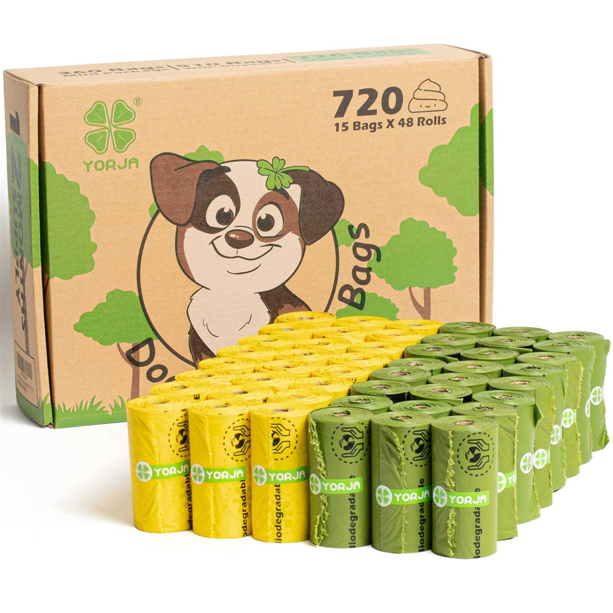 Dog Poop Bags 100% Leak Proof Extra Thick Q484