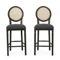 Upholstered Wood Barstools Set of 2 K5107