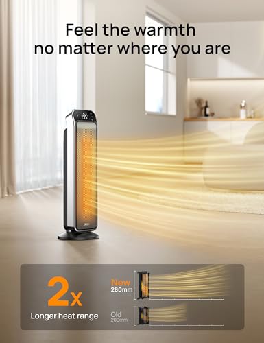 25" Electric Space Heater with Remote and Thermostat I18736