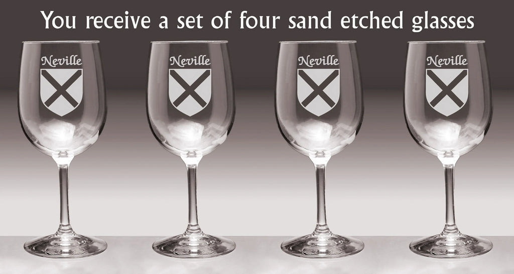 Irish Coat of Arms Wine Glasses Set of 4 Q146080