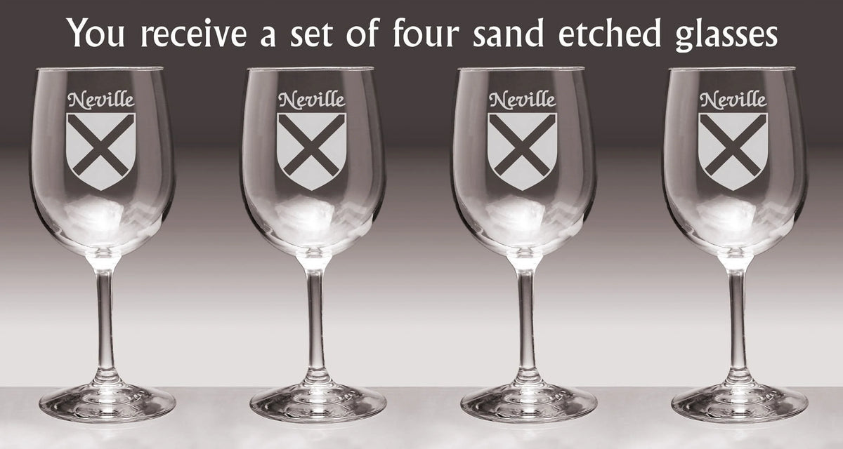 Irish Coat of Arms Wine Glasses Set of 4 Q146080