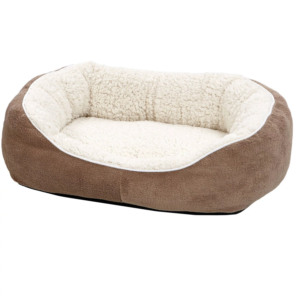 Ultra-Soft Fleece Dog & Cat Bed, Small, Brown G8356