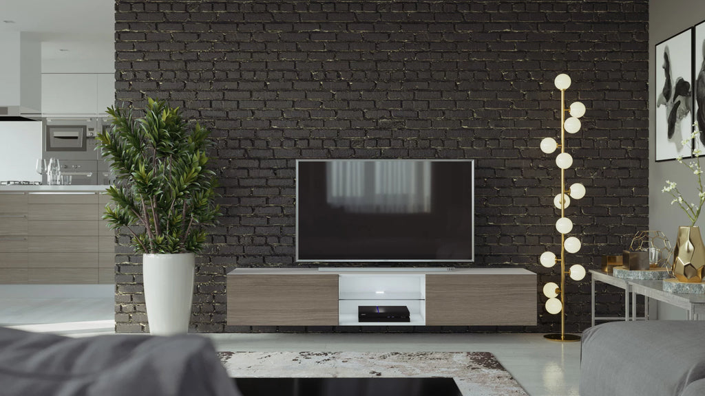 71" Glass TV Stand P287