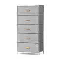 Light Gray 5 Drawers Vertical Dresser T506128