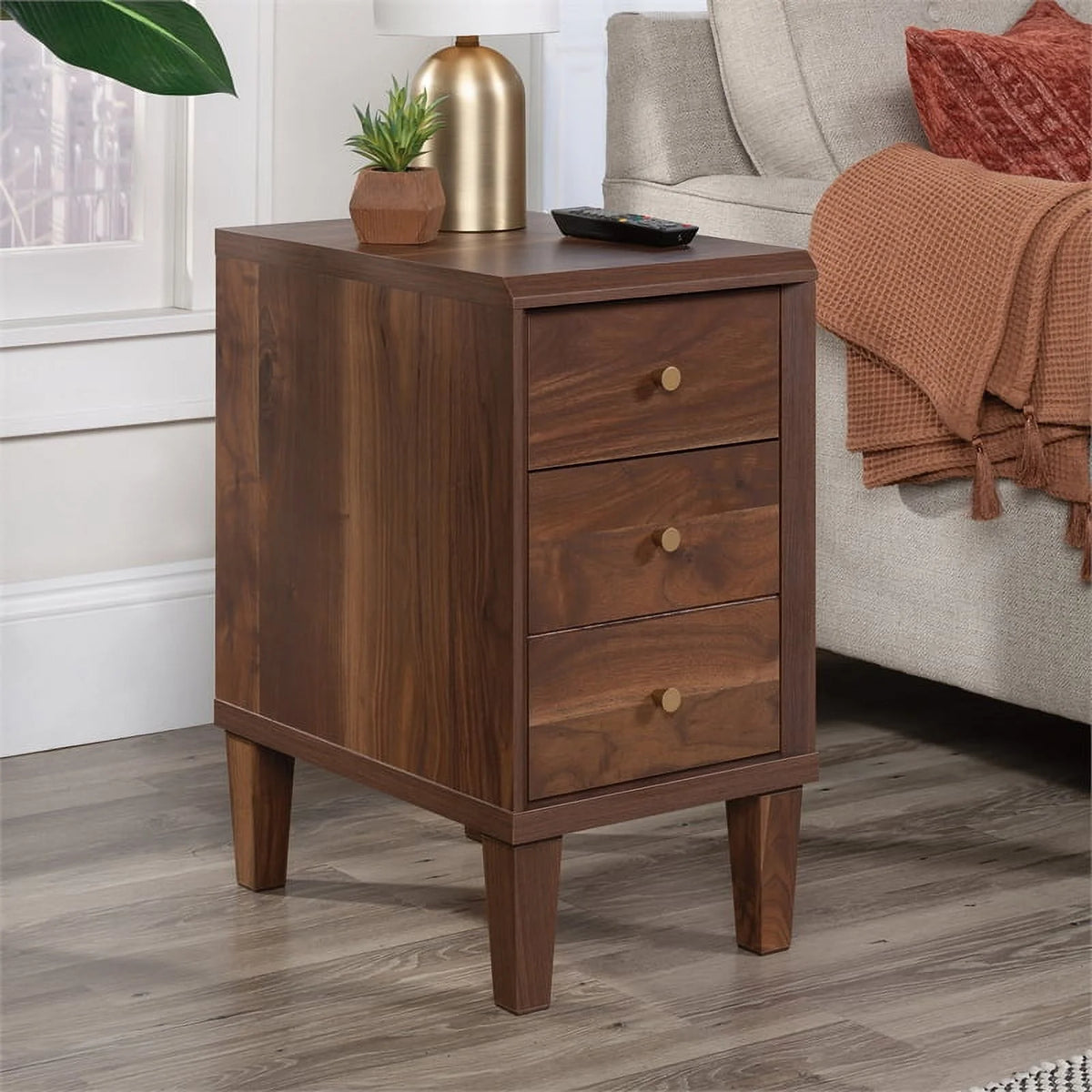 Engineered Wood Recliner Table in Grand Walnut S632