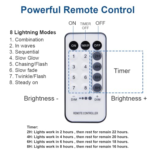 1000 LED 328 FT Waterproof String Lights with Remote & 8 Modes L96799