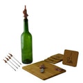 Copper Bottle & Cup Wine & Cheese Set 11 Piece Z322264