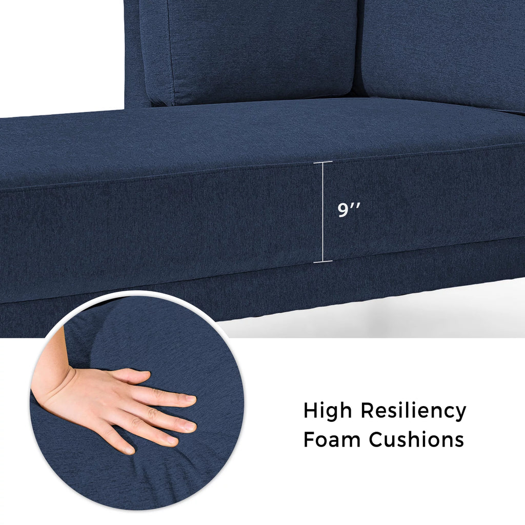 65" Fabric Corner Lounge Chair H63085