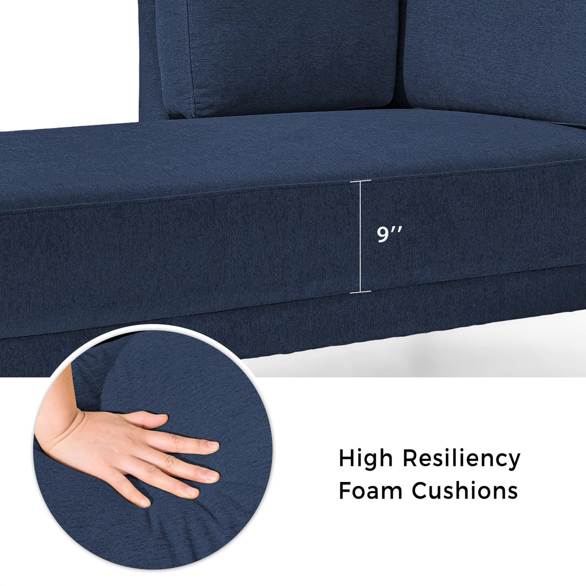 65" Fabric Corner Lounge Chair H63085