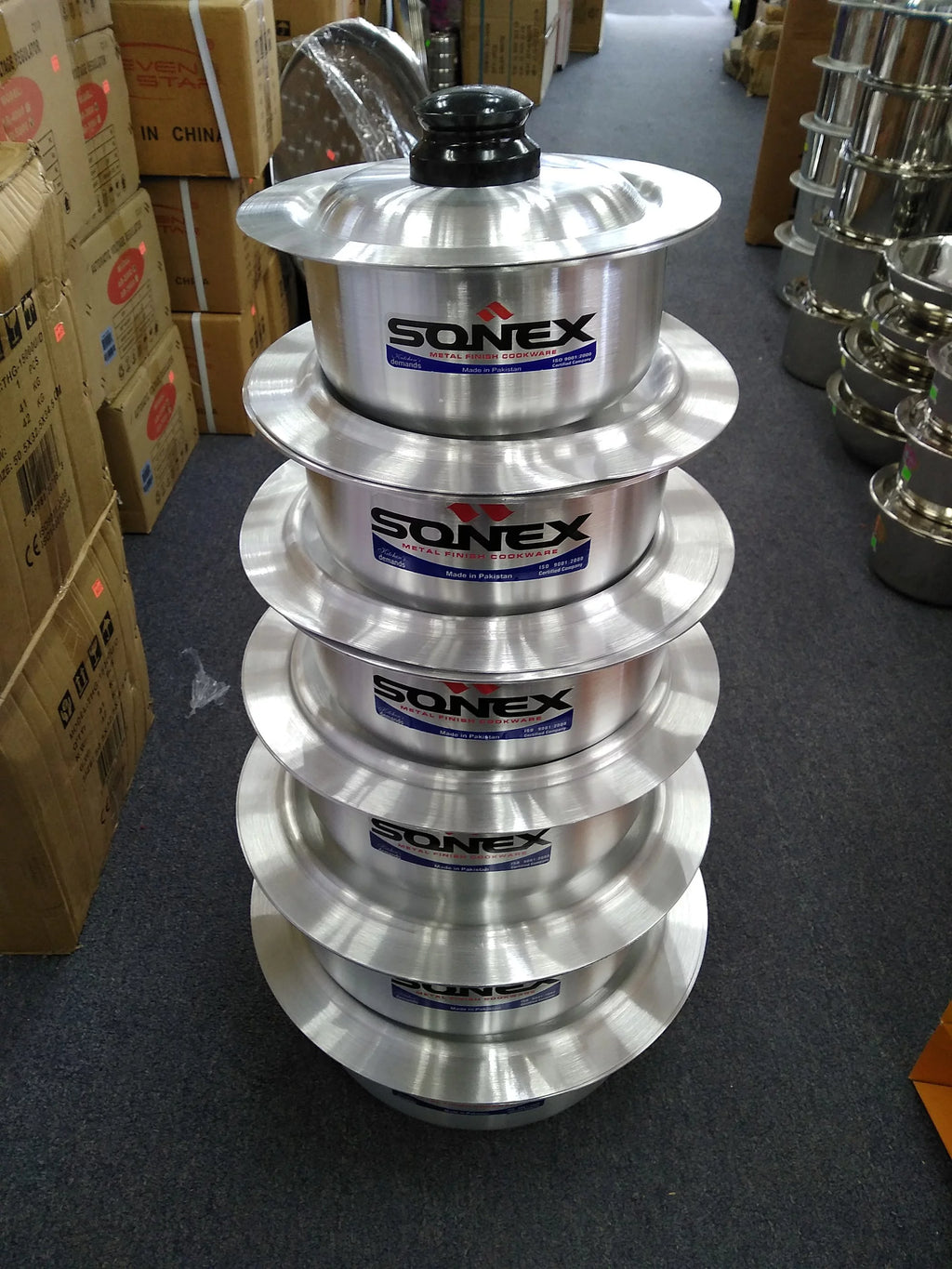 Aluminum 6 Pc Cooking Pots Set P372565