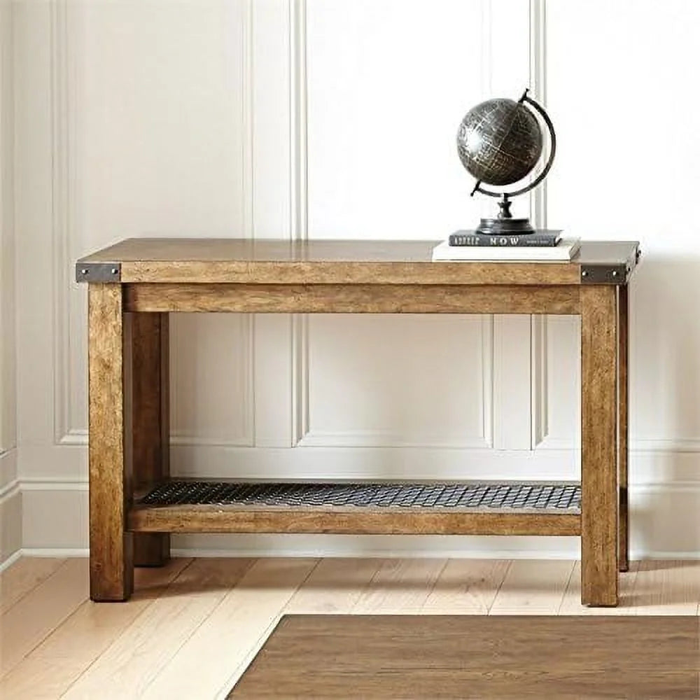Distressed Oak Console Table Q2818