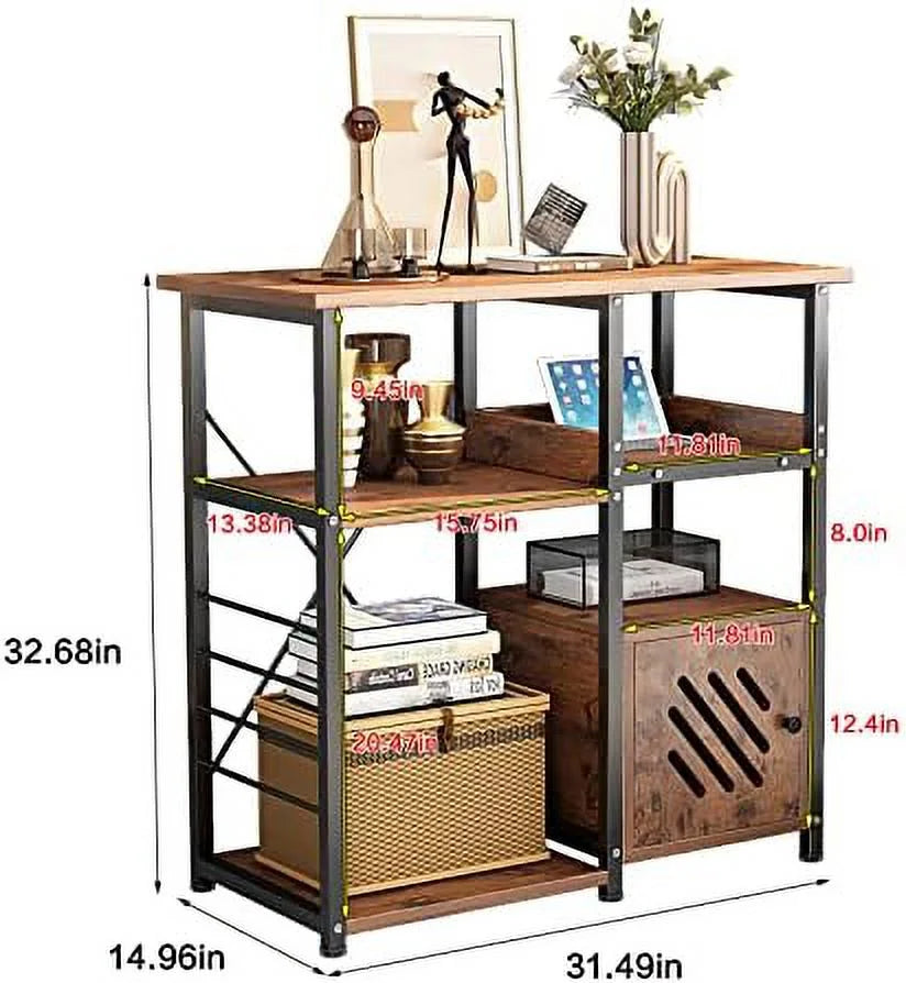 3-Tier Kitchen Baker's Rack with Cabinet M254