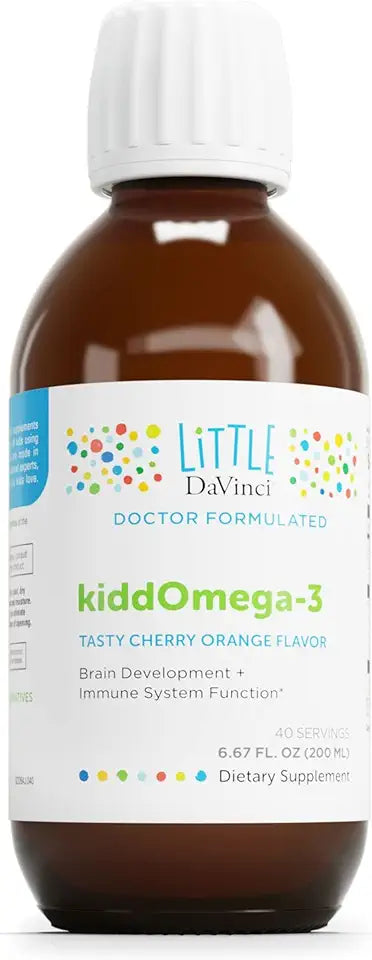 Liquid Omega-3 Supplement for Kids Cherry Orange Flavor 200mL I3688