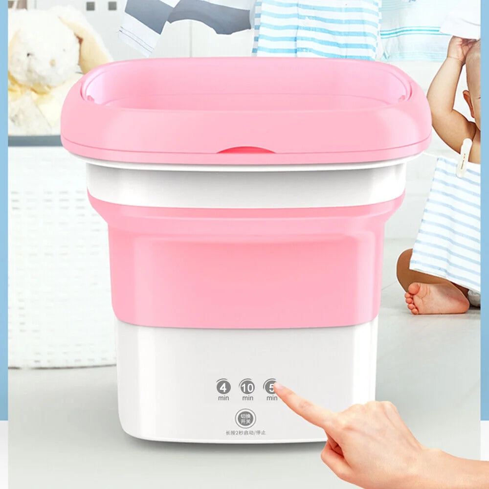 Foldable Clothes Washer with Dryer Bucket D293