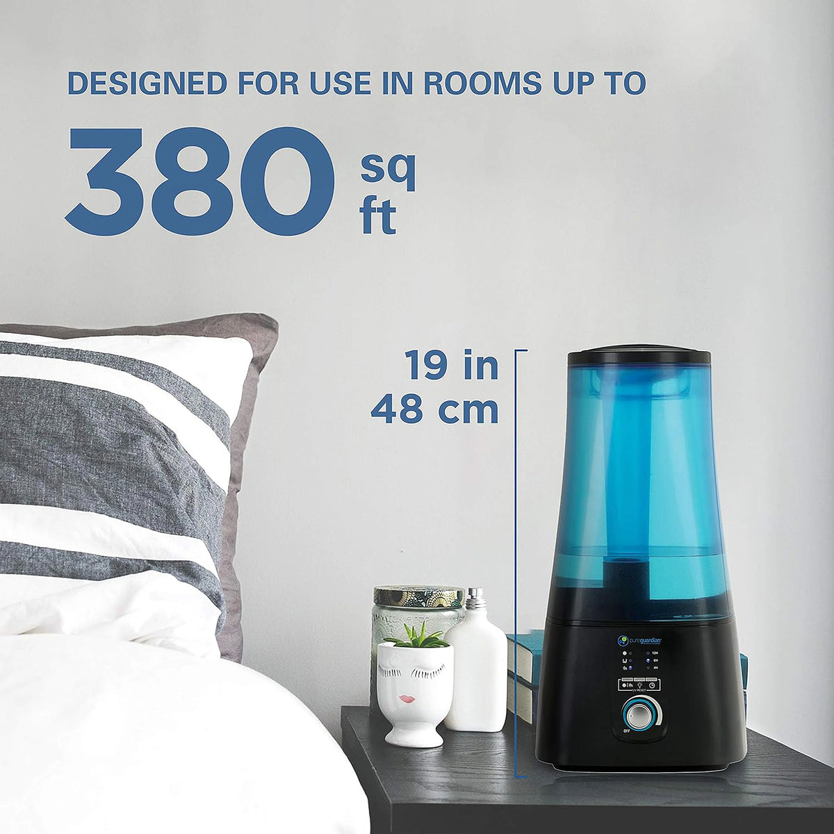 2-Gallon Warm & Cool Mist Humidifier with UV-C U975