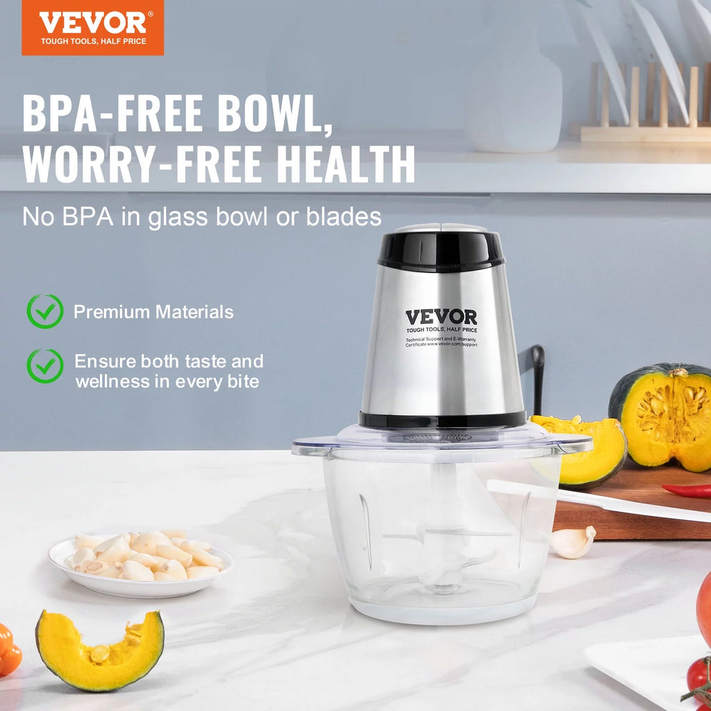 Electric Food Chopper 5 Cup Glass Bowl Z426329