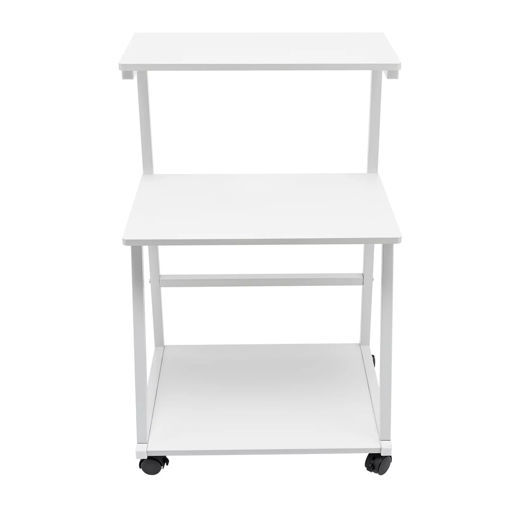 3-Tier Printer Stand Cart with Storage and Casters S428