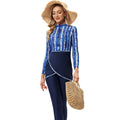 3 Pieces Long Sleeve Modest Swimwear Burkini V99606