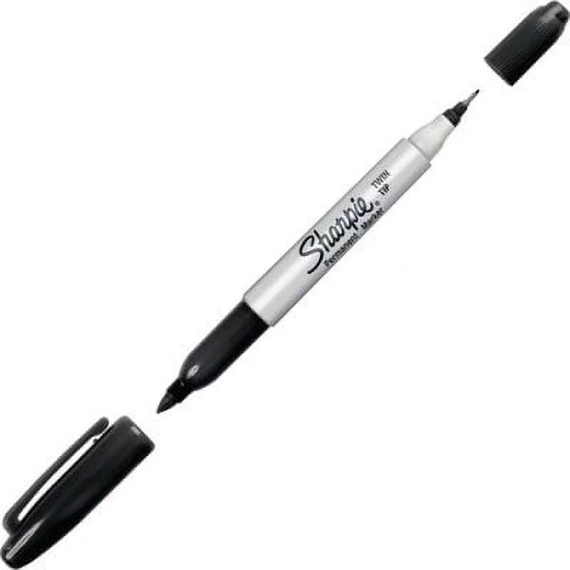 5PK Twin Tip Permanent Marker E3174