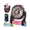 30000mAh Rechargeable Portable Camping Fan with LED Lantern P11514
