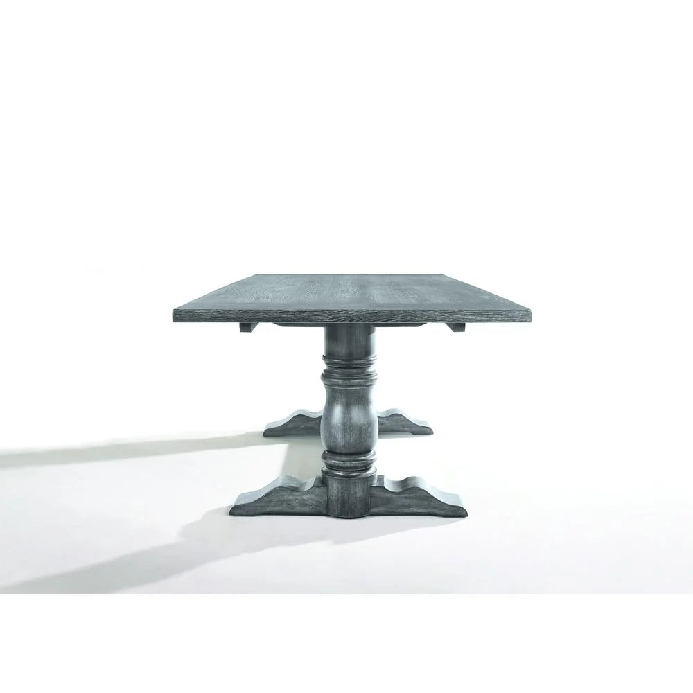 Weathered Gray Rectangular Dining Table T67387