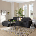 Dark Grey Sectional Sofa with Left Facing Chaise Q7155