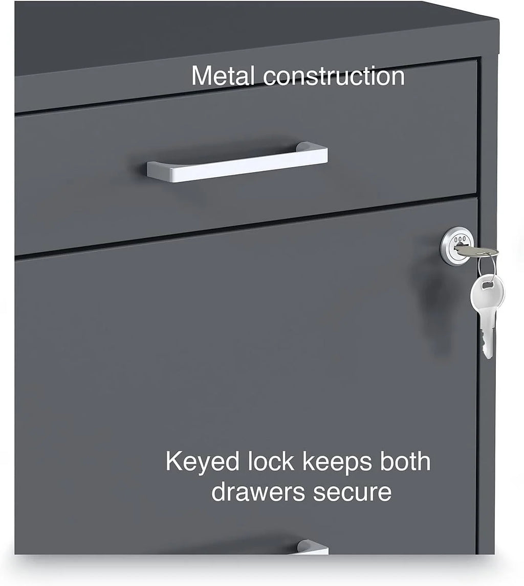 Charcoal 3-Drawer Vertical File Cabinet A70995