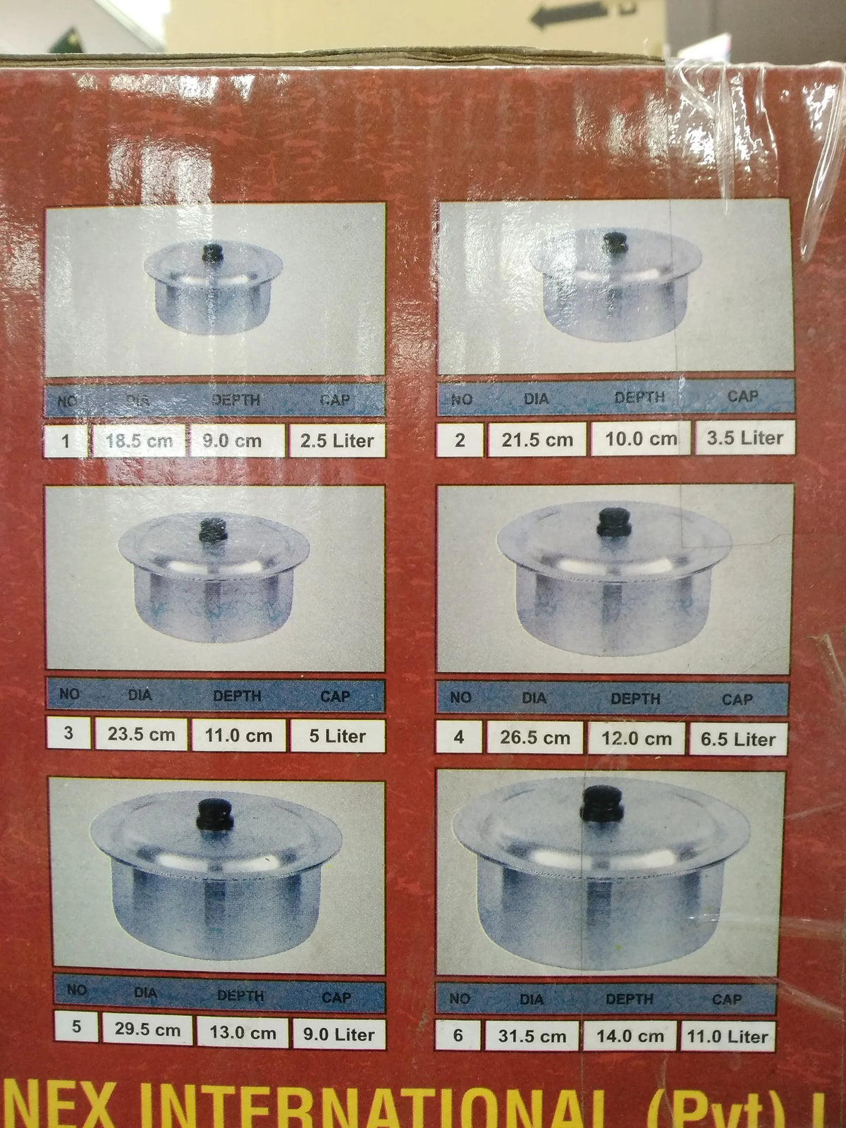 Aluminum 6 Pc Cooking Pots Set P372565