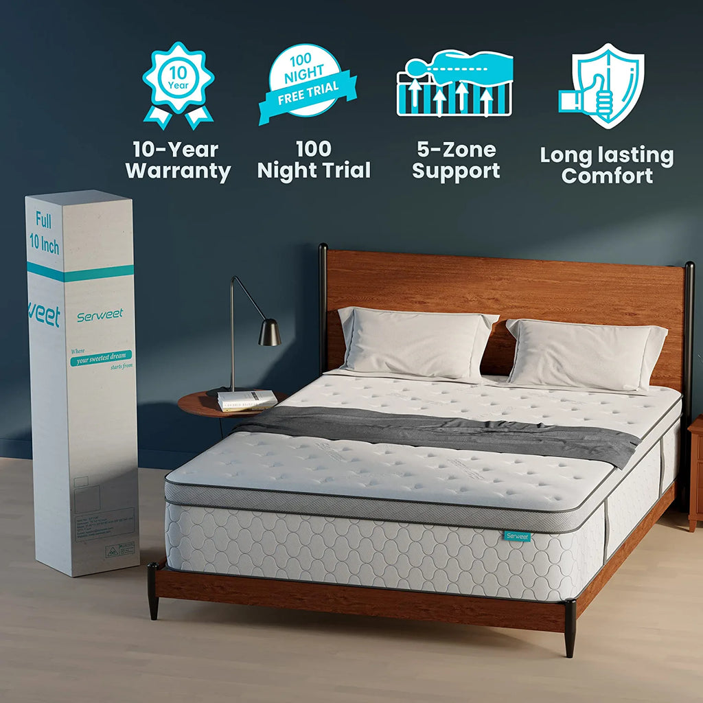 8 Inch Gel Memory Foam Hybrid Mattress U808